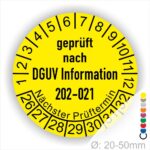 Prüfplaketten DGUV Information 202-021 Sichere Schultafeln