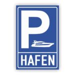Haffen Parkplatz Hinweisschild