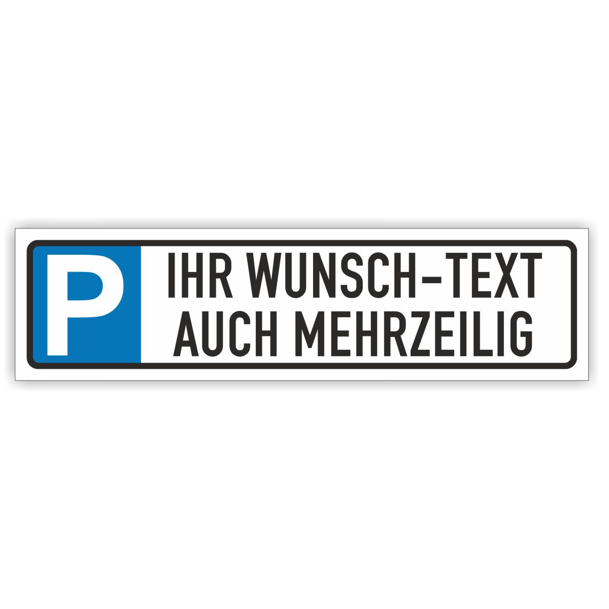 Parkplatzreservierer zum Selber gestalten