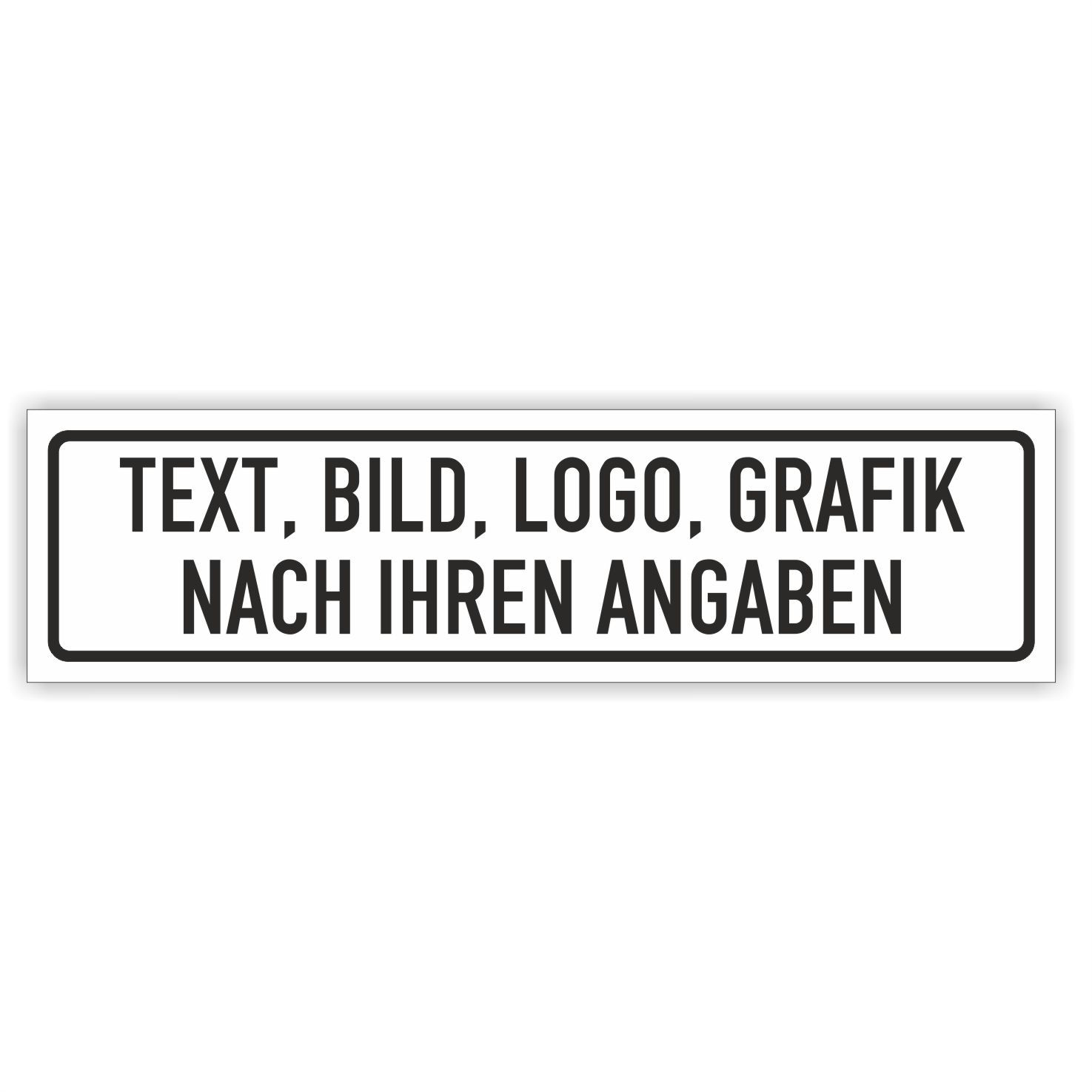 Parkschild Parkplatzreservierer Mehrzeilig Individuell