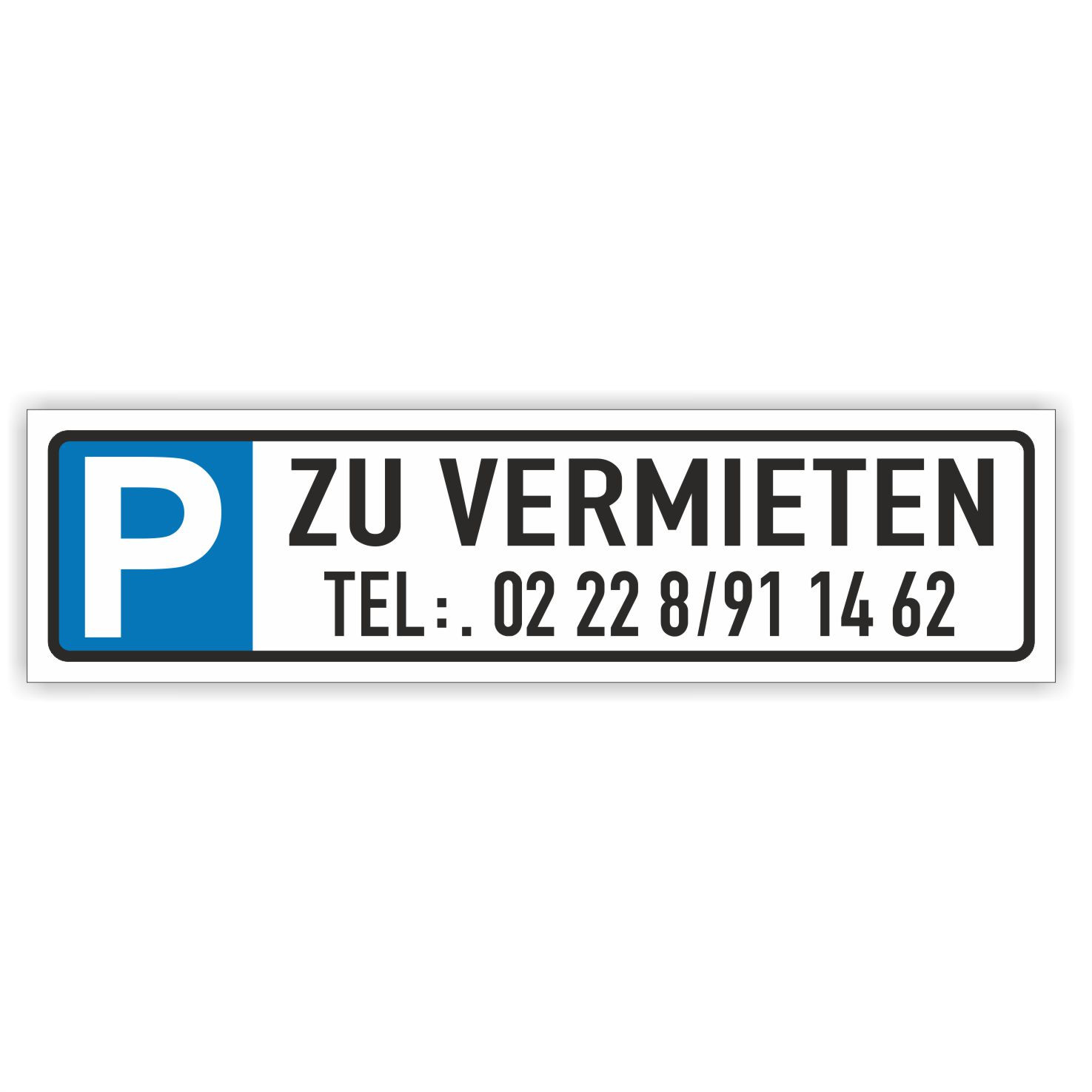 Parkplatzreservierer ZU VERMIETEN mit individueller Wunsch-Nummer