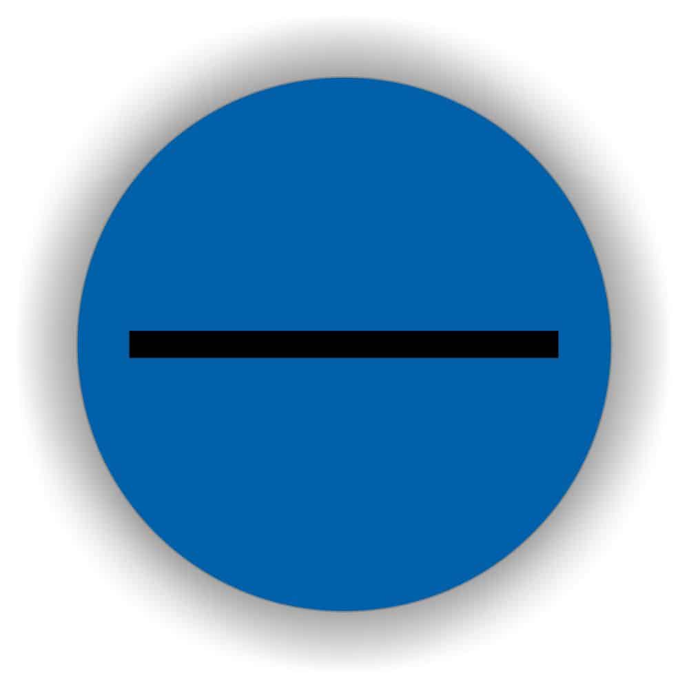 Leiterkennzeichen Stromkreiskennzeichen minus