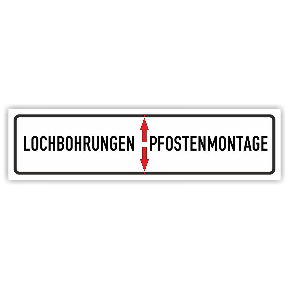Lochbohrungen Pfostenmontage- Erdspieß