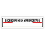 Lochbohrungen Wandmotage ansicht