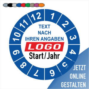 Jahresplaketten Prüfplaketten Jahreszahl individuell gestalten