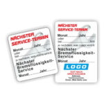 KFZ Service-Aufkleber Nächster Service-Termin