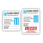 KFZ Klima-Check Klimaanlage geprüft Serviceaufkleber