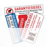 Sicherheit- Garantiessiegel