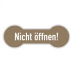 Nicht öffnen Siegel in braun