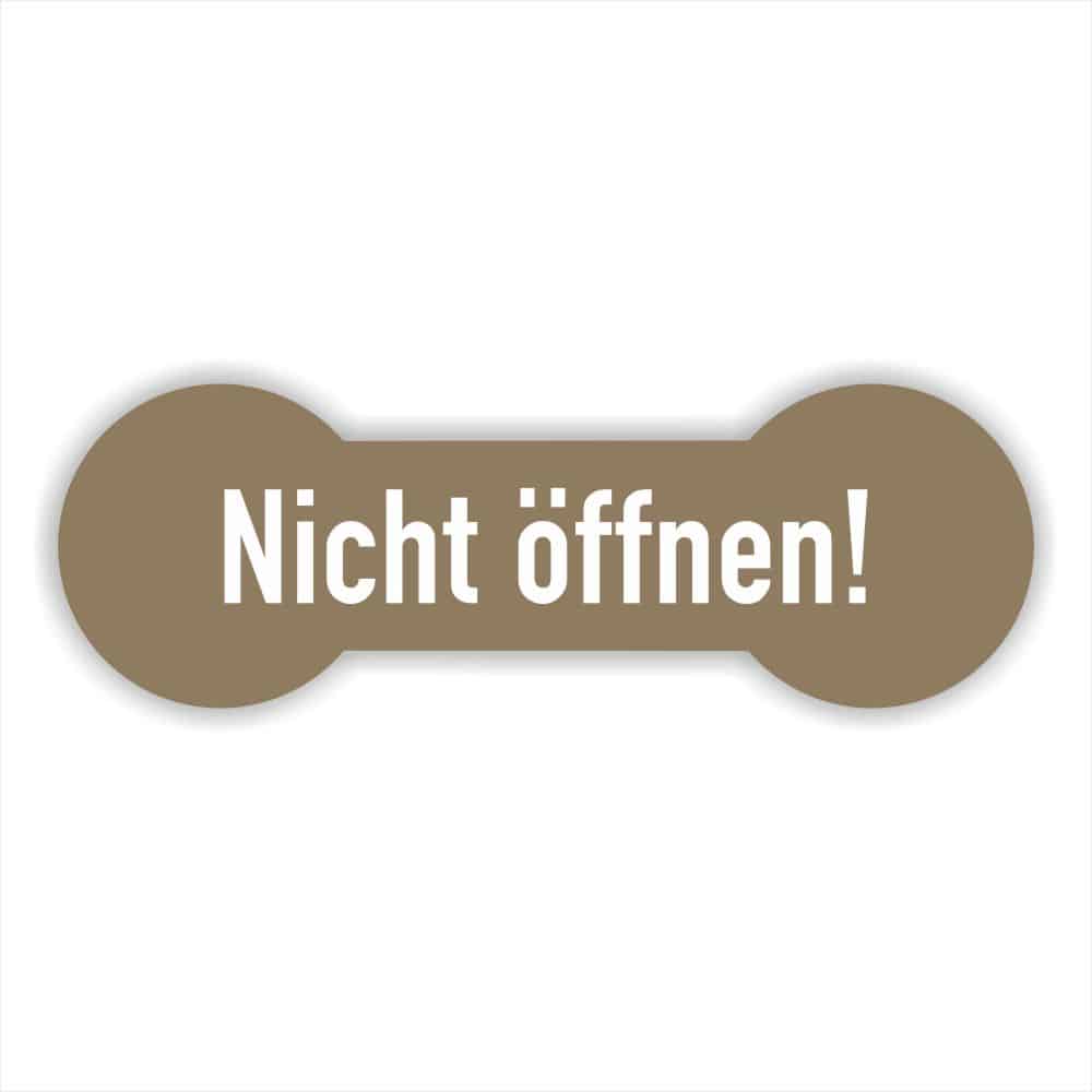 Nicht öffnen Siegel in braun