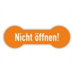 Nicht öffnen Siegel orange