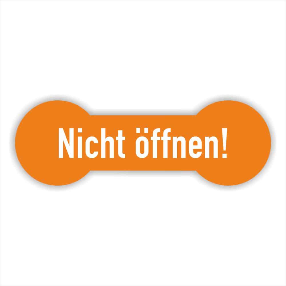 Nicht öffnen Siegel orange