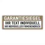 Siegel Sicherheitssiegel Individuell-braun