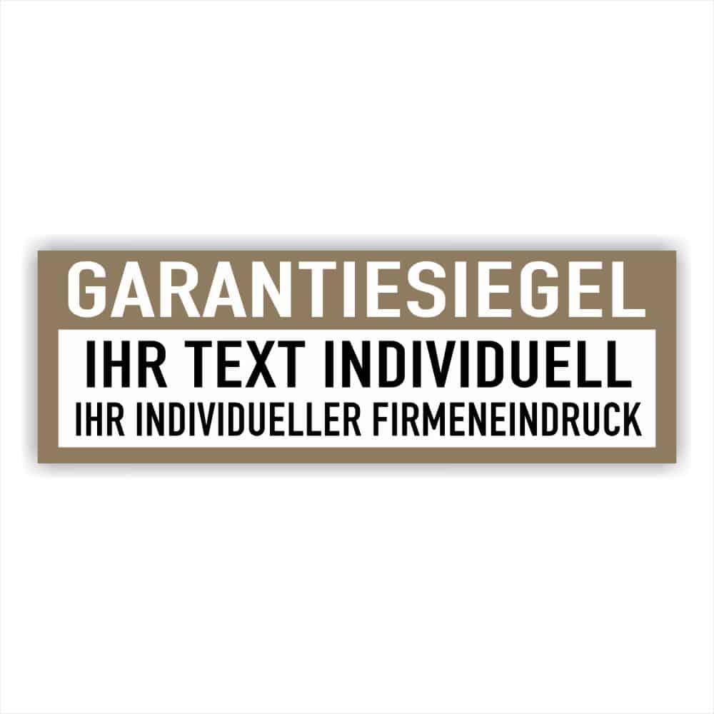 Siegel Sicherheitssiegel Individuell-braun