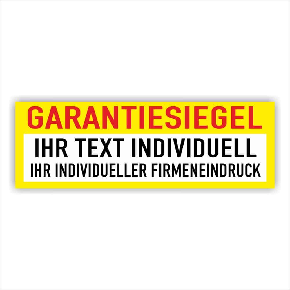 gelb-Siegel Sicherheitssiegel Individuell