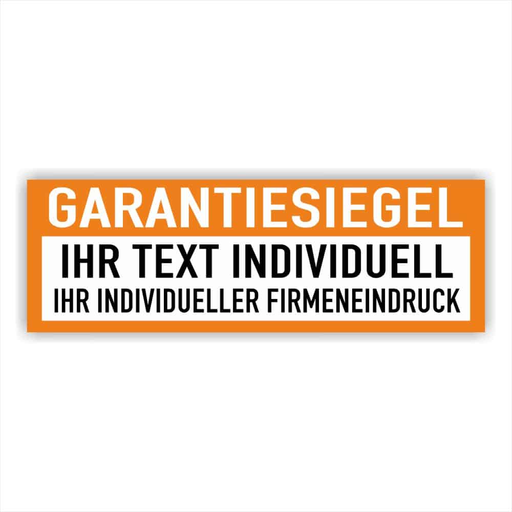 Garantie Siegel Wunschtext