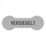 Versiegelt Sicherheitssiegel in farbe grau