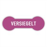 Versiegelt Sicherheitssiegel in farbe lila
