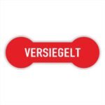 Versiegelt Sicherheitssiegel Etiketten-rot