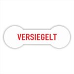Versiegelt Sicherheitssiegel Etiketten-weiß