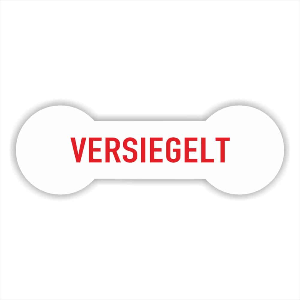 Versiegelt Sicherheitssiegel Etiketten-weiß