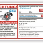 Schild Videoüberwachung Abschreckung