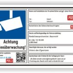 Schild Videoüberwachung Pflicht