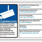 Video Überwachungskamera Schild