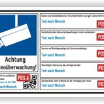 DSGVO Hinweisschild Videoüberwachung