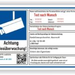 Video Hinweisschilder nach dsgvo
