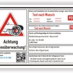 Videoüberwachter Bereich Schild