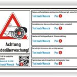 Areal wird videoüberwacht Schild