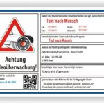 Schild DSGVO Videoüberwachung