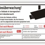 Schild Videoüberwachung Gebäude DSGVO