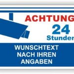Hinweisschild Videoüberwachung Wunschtext