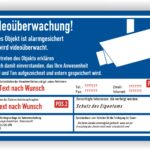 Schild Videoüberwachung Objekt DSGVO