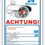 DSGVO Hinweisschild Videoüberwachung