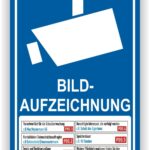 Schild Videoüberwachung individuell DSGVO