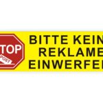 Bitte keine Reklame Aufkleber