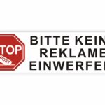 Bitte keine Reklame Aufkleber