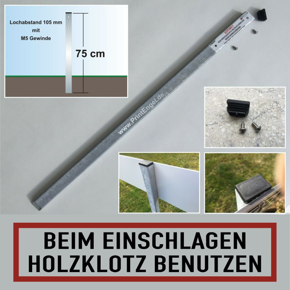 Erdspieß 75cm inkusive Zubehör