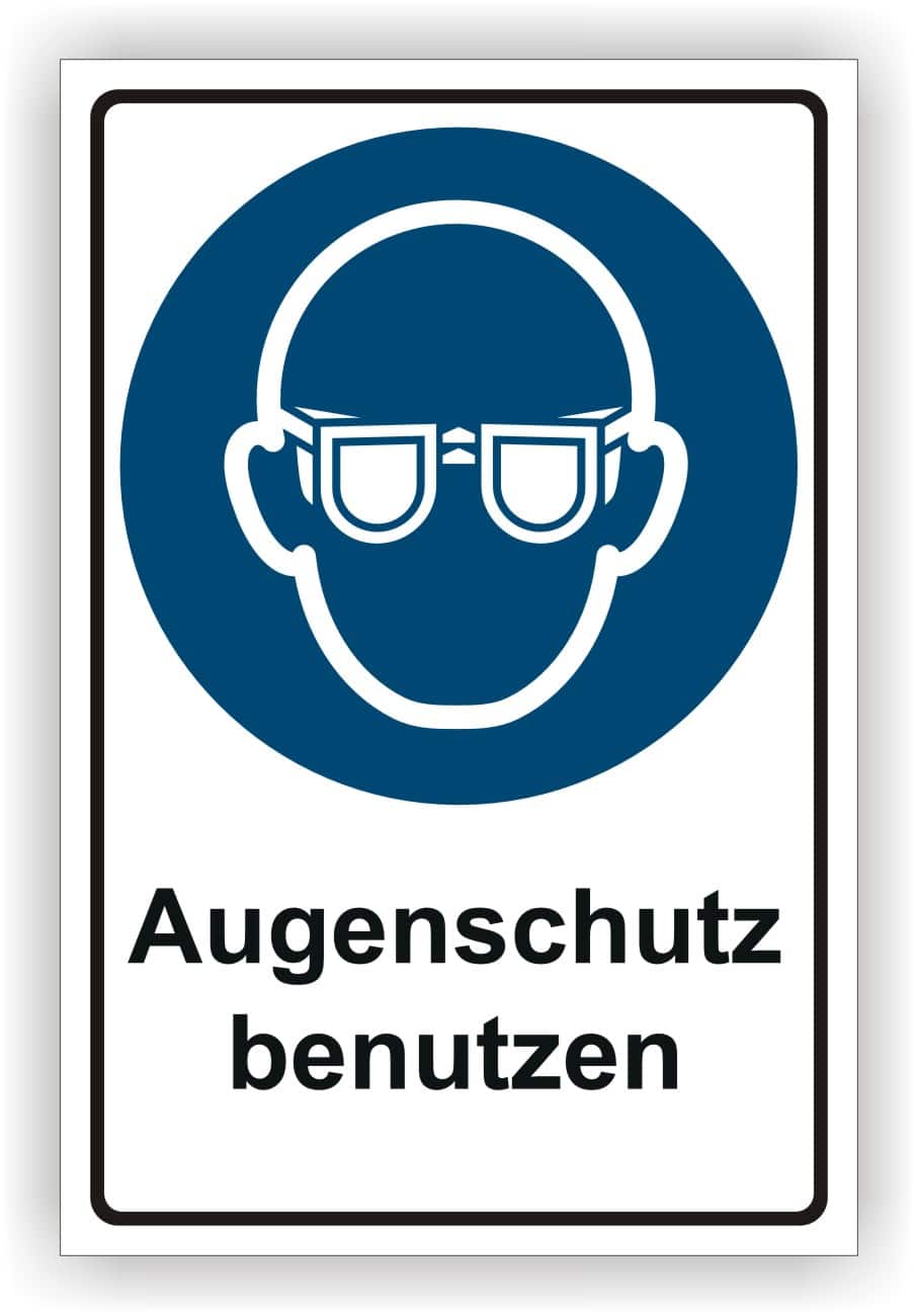 Augenschutz Kombischild DIN EN ISO 7010 M004 nach ASR A1.3