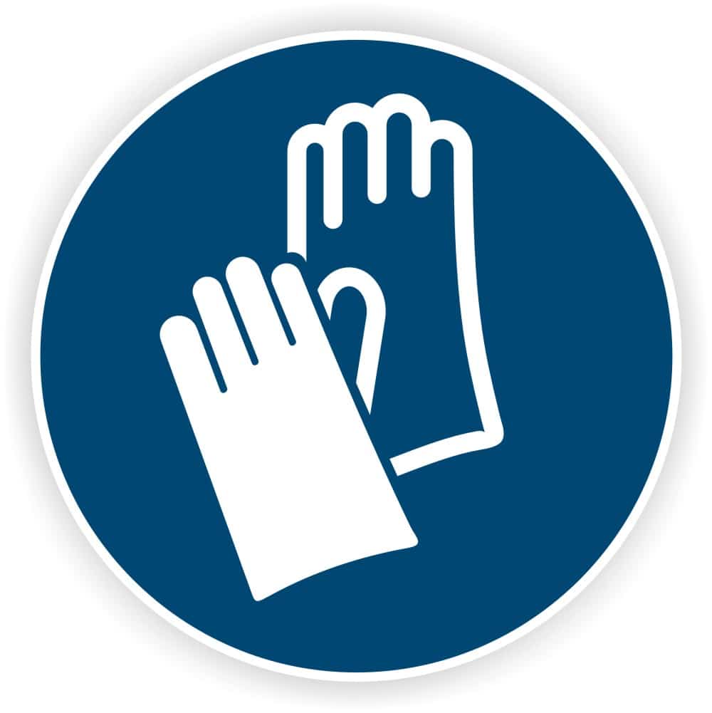 Handschuhe benutzen DIN EN ISO 7010 M009 ASR A1.3 Sicherheitsaufkleber