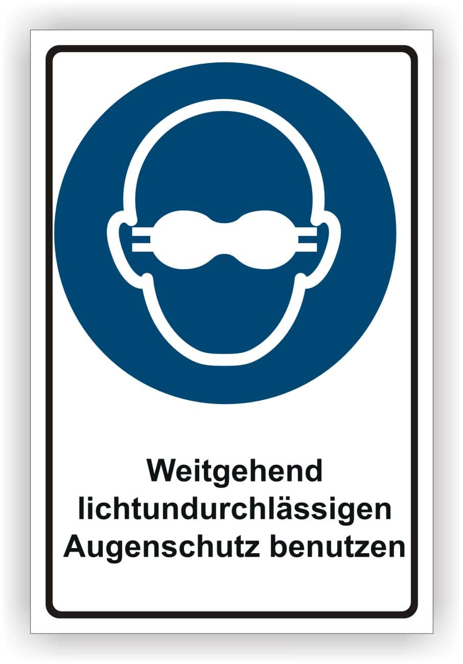 Kombischild M007 – Augenschutz nach DIN EN ISO 7010 in mehreren Formaten
