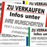 Immobilien Verkaufsschild zu verkaufen individuell