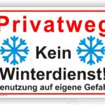 Privatweg kein Winterdienst