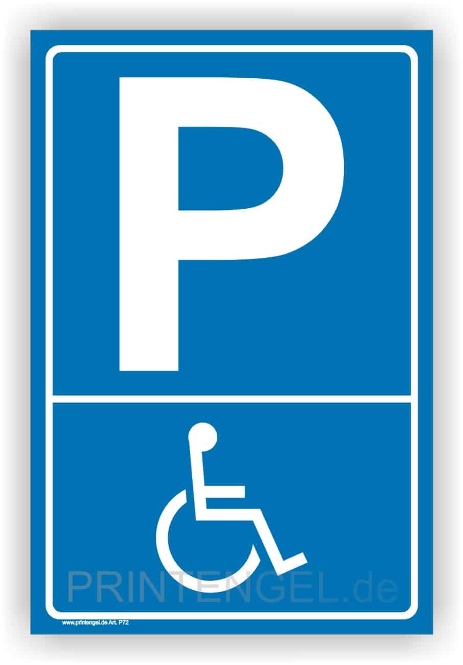 Behindertenparkplatz-Symbol Parkplatzmarkierung