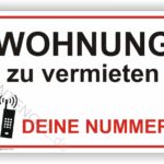 Wohnung zu vermieten Wunschaufdruck