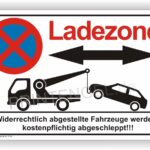 Ladezone Schild Parkverbot Schild
