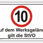 Auf dem Werksgelände gilt die StVO